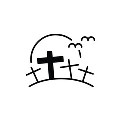 grave icon. solid icon.
