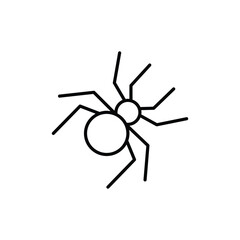 spider icon. outline icon.