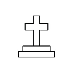 cross icon. outline icon.