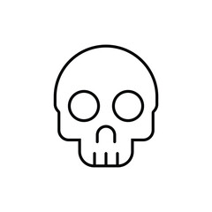 skull icon. outline icon.