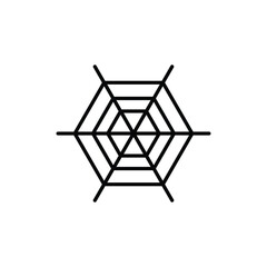 spider web. outline icon.