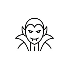 vampire icon. outline icon.