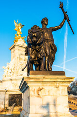 Victoria Memorial, Buckingham Palace, St James's Park, London, England