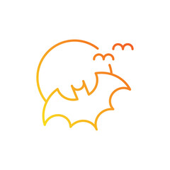 bat icon. gradient icon.