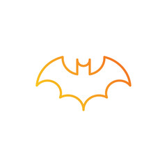 bat icon. gradient icon.