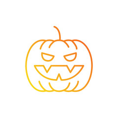 pumpkin icon. gradient icon.