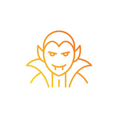 vampire icon. gradient icon.
