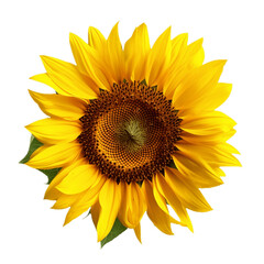 sunflower isolated on white background