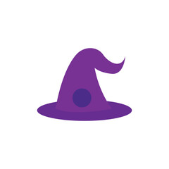 witch hat icon. flat icon.