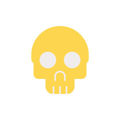 skull icon. flat icon.