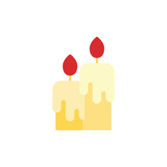 Obraz premium candle icon. flat icon.