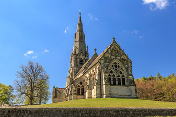 Fototapeta na wymiar England, North Yorkshire, Ripon. Victorian Gothic Revival Church of St. Mary.
