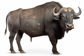 Obraz premium buffalo isolated on white