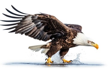 Obraz premium american bald eagle in flight
