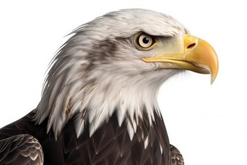 Obraz premium bald eagle isolated on white