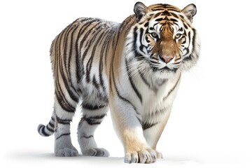 Fototapeta premium tiger isolated on white background