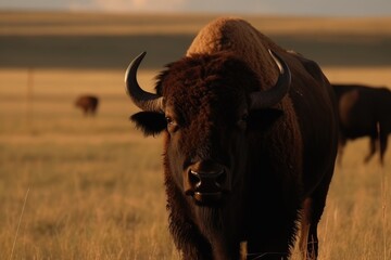 yak grazing in the field