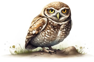 great horned owl in flight