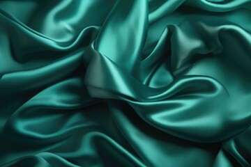 Obraz premium Emerald Green Satin texture Background