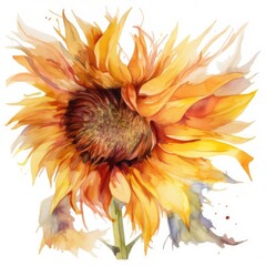 Obraz premium sunflower isolated on white