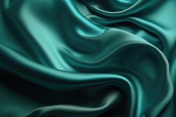Obraz premium green satin background