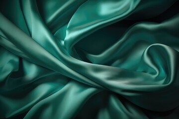 Obraz premium green satin background
