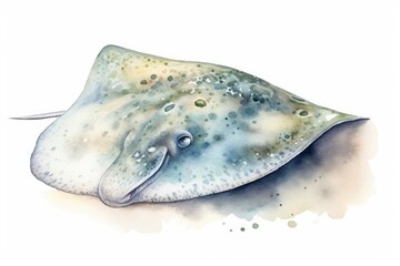 Stingray isolated on white