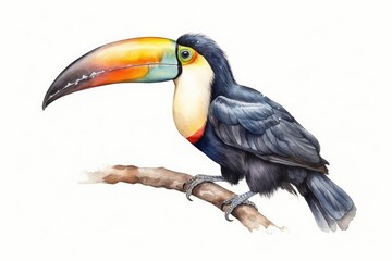 Fototapeta premium toucan on a white background