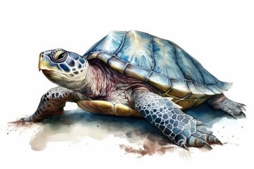 Fototapeta premium turtle on a white background