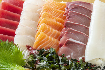 刺身の盛り合わせ
