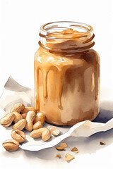 Jar of peanut butter 