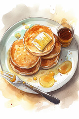 Pancakes & Syrup