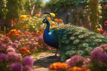 Obraz premium peacock with feathers