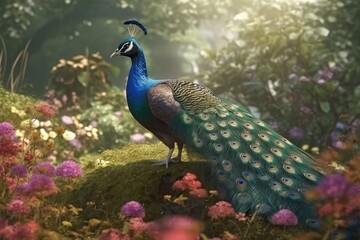 Obraz premium peacock in the park