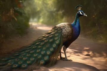 Obraz premium peacock with feathers