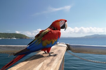 blue and yellow macaw