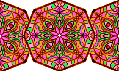 colorful mandala   pattern design illustration