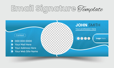 Abstract Modern Email Signature template
