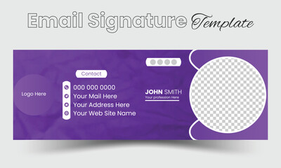 Abstract Modern Email Signature template