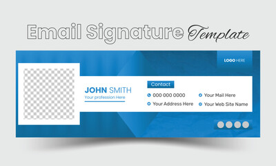 Abstract Modern Email Signature template