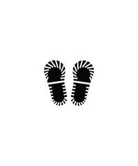 footprint icon, vector best flat icon.