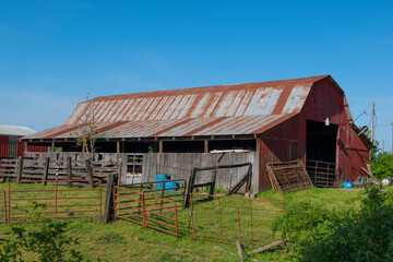 Class Red Barn on a farm in rural Arkansas