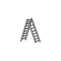 vector illustration doodle stairs concept