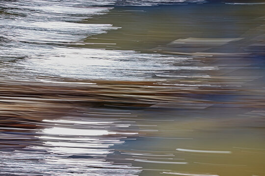 Abstract image of Running Water in a Stream