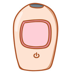 self care things_element_hand drawing style_transparent background_color_hair removal home laser machine_file png