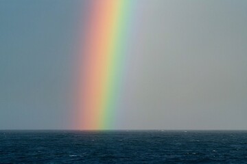 rainbow over the sea