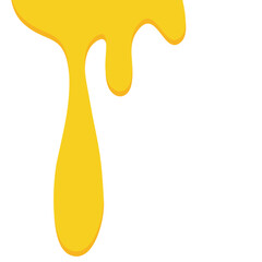 Sweet melted honey droplets illustration 