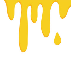 Sweet melted honey droplets illustration 