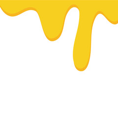 Sweet melted honey droplets illustration 