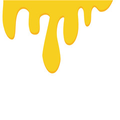 Sweet melted honey droplets illustration 